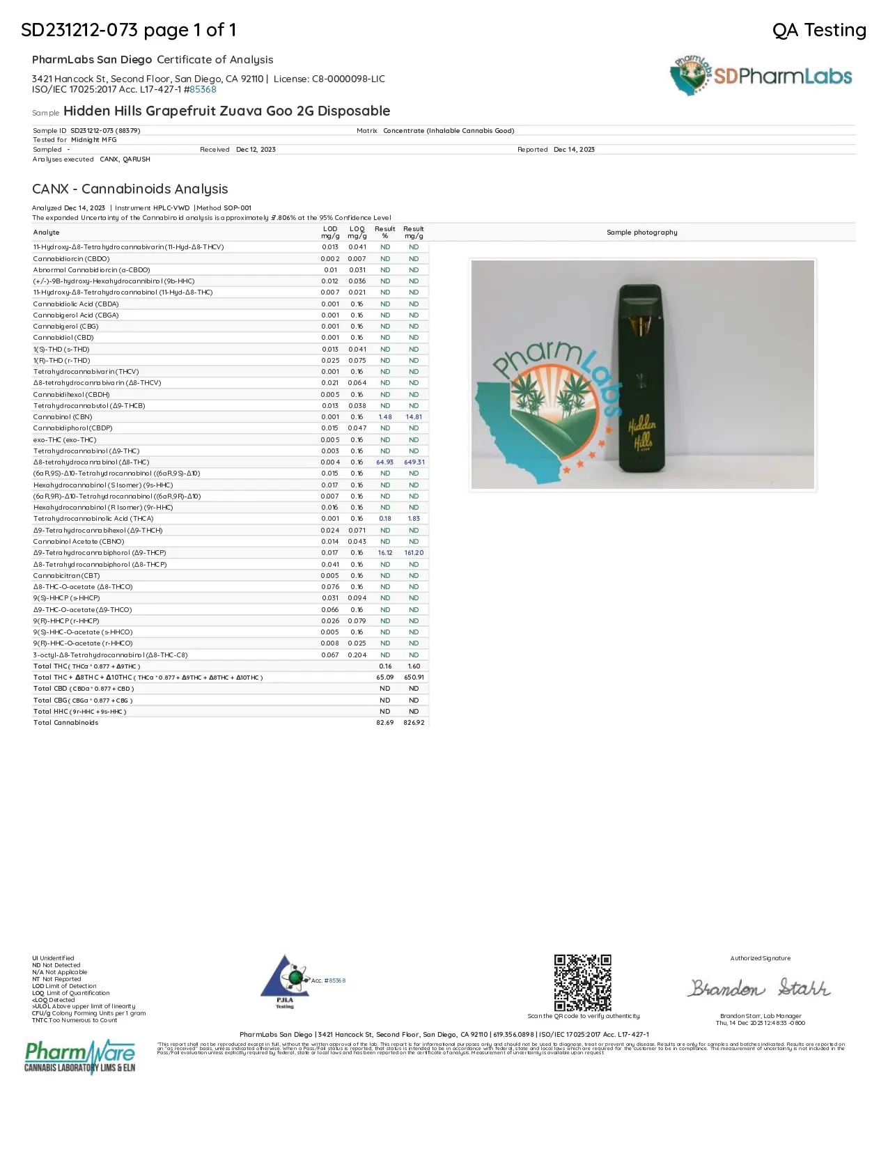 2G Liquid Diamond Disposable | Grapefruit Zuava Goo | Sativa - Image 2