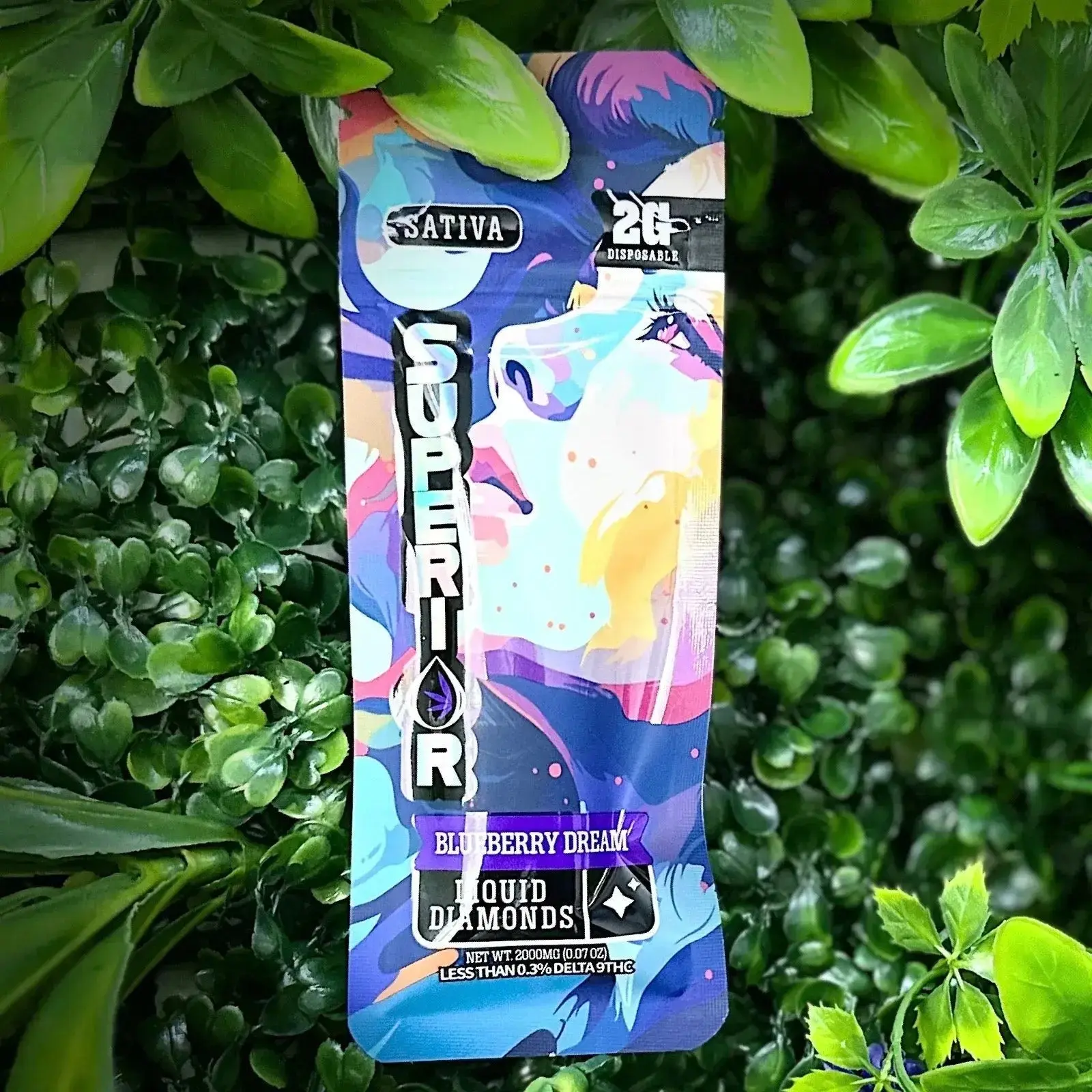 2G THCA Liquid Diamond Disposable Blueberry Dream | Sativa - Image 3
